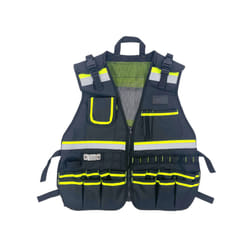 Tool Vest With Adjustable Straps, Tool Pockets, Tool Bags Belt Loops And - Green