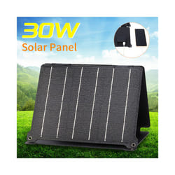 Foldable Solar Panel 5V/12V USB Portable Waterproof Cell Phone Power Pack - 1