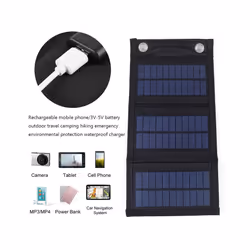 Outdoor Hiking Waterproof Foldable Solar panel For Phone power bank Solar - 1PC 1W 3V