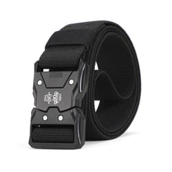 New Tactical Tool Bags Belt Metal Buckle Quick Release Elastic Tool Bags - 125cm, Black