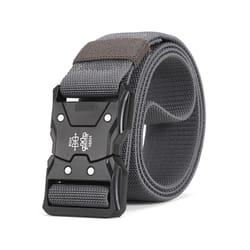 New Tactical Tool Bags Belt Metal Buckle Quick Release Elastic Tool Bags - 125cm, Grey