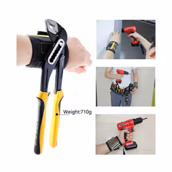 1pc Magnetic Wrist Support Band with Strong Magnets for Holding Screws - Red
