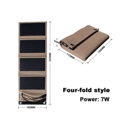 Outdoor emergency charging Solar panel 5V 2USB Portable Foldable Waterproof - 7w  Mickey color