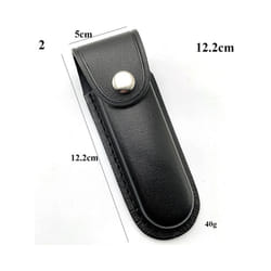 Brown Fold Knife Scabbard Tool Flashlight Tool Bags Belt Loop Case Holder - 2