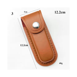 Brown Fold Knife Scabbard Tool Flashlight Tool Bags Belt Loop Case Holder - 3