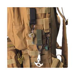 Outdoor Tactical Nylon Webbing Backpack Hanging Buckle Keychain Gadgets - Green