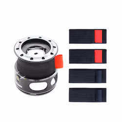 4pcs/Set Fishing Spool Tool Bags Belt Fishing Reel Elastic Fishing Wheel - L