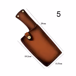 Brown Straight Knife Scabbard Tool Flashlight Tool Bags Belt Loop Case - 5