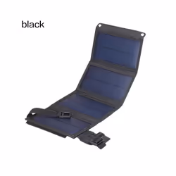 Solar Panel 20w Foldable Bag Portable Outdoor Small Photovoltaic Solar - Black