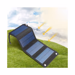 Solar Panel 20w Foldable Bag Portable Outdoor Small Photovoltaic Solar - Black