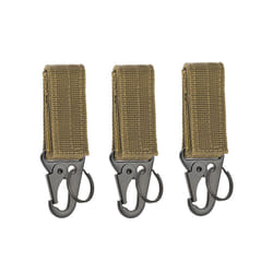 3 Pcs Tactical Carabiner Outdoor EDC Keychain Keys Holder Camping Backpack - EDC-1  3Khaki