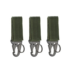 3 Pcs Tactical Carabiner Outdoor EDC Keychain Keys Holder Camping Backpack - EDC-1  3ArmyGreen