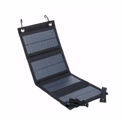 200W USB Foldable Solar Panel Portable Flexible Waterproof 5V Folding - black