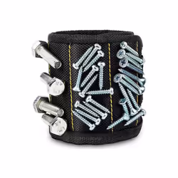upgrade Magnetic Wristband for Holding Screws Nail Drilling Bits Wrist - black-5Rows Magnetic