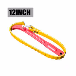 Adjustable Strap Spanner Wrench Tool Bags Belt Oil Filter Puller Removal - 12 Inch Wrench