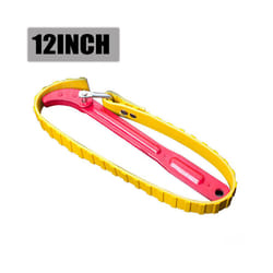 Adjustable Strap Spanner Wrench Tool Bags Belt Oil Filter Puller Removal - 12 Inch Wrench