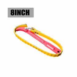 Adjustable Strap Spanner Wrench Tool Bags Belt Oil Filter Puller Removal - 8 Inch Wrench