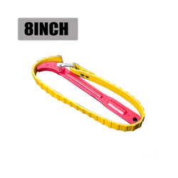 Adjustable Strap Spanner Wrench Tool Bags Belt Oil Filter Puller Removal - 8 Inch Wrench