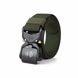 New Tactical Tool Bags Belt Buckle Quick Release Elastic Tool Bags Belt - 125cm, Green