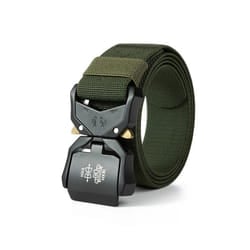 New Tactical Tool Bags Belt Buckle Quick Release Elastic Tool Bags Belt - 125cm, Green