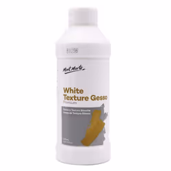 MONT MARTE Premium White Texture Gesso 16.9oz (500ml) Suitable for Acrylic Paint Oil Paint Color Pencils Pastels Graphit ...