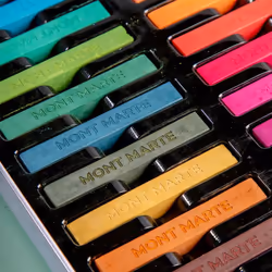 Soft Pastels in Tin Box Signature 24pc, 24 Assorted Colours, Vibrant Pastel Sticks, Great Blending, Comes in Storage Case, Ideal For Art, Craft,