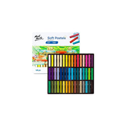 Soft Pastels in Tin Box Signature 48pc, 48 Assorted Colours, Vibrant Pastel Sticks, Great Blending, Comes in Storage Case, Ideal For Art, Craft,