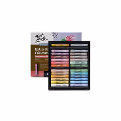 Extra Soft Oil Pastels Macaron Hues Premium 26pc, Assorted Pastel & Metallic Colors, Vibrant, Buttery, Versatile Art Pastels ...