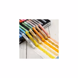 Extra Soft Oil Pastels Macaron Hues Premium 26pc, Assorted Pastel & Metallic Colors, Vibrant, Buttery, Versatile Art Pastels for Blending, layering &