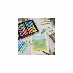 Extra Soft Oil Pastels Macaron Hues Premium 26pc, Assorted Pastel & Metallic Colors, Vibrant, Buttery, Versatile Art Pastels for Blending, layering &