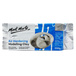 White Modelling Clay Air Dry by Mont Marte, 3Pack 3.6 Pound, Ideal Gift for Kids or Professional Artists (500g-1 Pack, Grey)