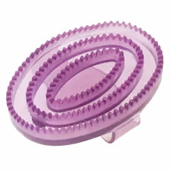 ROMA Rubber Curry Comb Purple Glitter Small
