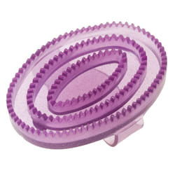 ROMA Rubber Curry Comb  Purple Glitter  Small