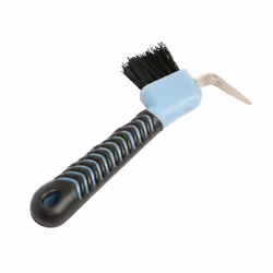 ROMA Deluxe Soft Grip Hoof Pick  Light Blue/Black