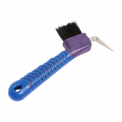 ROMA Deluxe Soft Grip Hoof Pick  Light Blue/Black