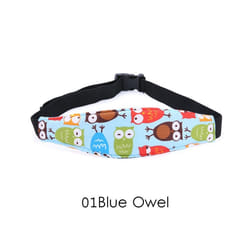 Subject Head Child Car Car Adjustable Safety Seat Sleep Positioner Head - blue owel