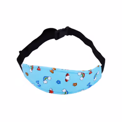 Subject Head Child Car Car Adjustable Safety Seat Sleep Positioner Head - Blue rainbow
