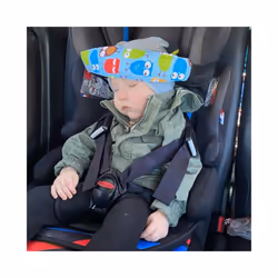 Baby Car Seat Head Support Children Belt Fastening Belt Adjustable Boy - Pink owl