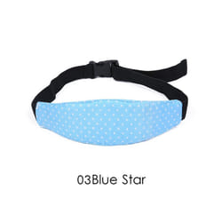 Colorful Subject Head Child Car Adjustable Safety Seat Sleep Positioner - blue star