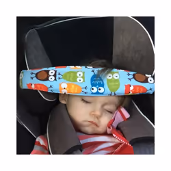 Colorful Subject Head Child Car Adjustable Safety Seat Sleep Positioner - Blue sheep