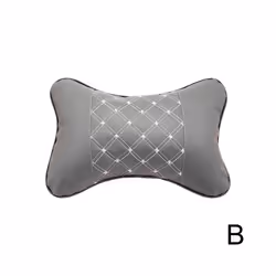 Car Neck Pillows Both Side Pu Leather 1pcs Pack Headrest For Head Pain - B
