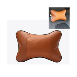 Car Seats Neck Pillow Breathable Auto Head Neck Rest Cushion Relax Neck - Brown
