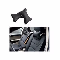 1PC Car Neck Pillows Car Headrest Cushion Support Seat Accessories Universal - gray