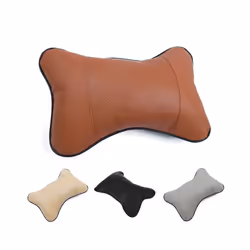 1PCS  Car Seat Head Rest Cushion HeadRest Memory Neck Support Pillow Black - Brown