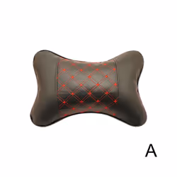 Car Neck Pillows Both Side Pu Leather 1pcs Pack Headrest For Head Pain - A