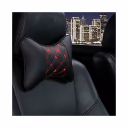 Car Neck Pillows Both Side Pu Leather 1pcs Pack Headrest For Head Pain - D