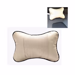 Car Seats Neck Pillow Breathable Auto Head Neck Rest Cushion Relax Neck - White