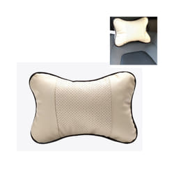 Car Seats Neck Pillow Breathable Auto Head Neck Rest Cushion Relax Neck - White