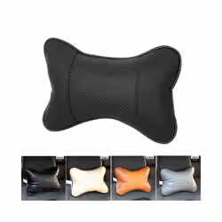Car Seats Neck Pillow Breathable Auto Head Neck Rest Cushion Relax Neck - White