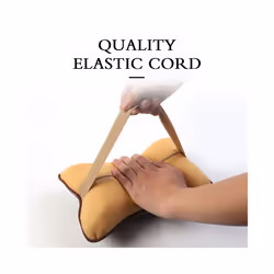 Pu Leather Car Neck Pillows Head Support Protector Universal Headrest - Beige with Hole